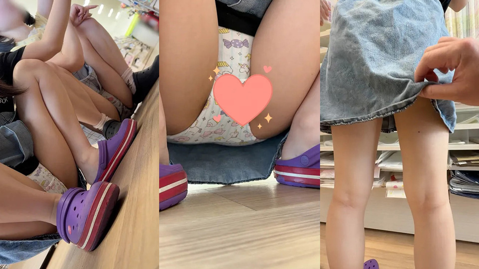 【30日まで９８０円！】危険！高学年女子のゆるゆるスカートの中身を拝見・・・プリケツすぎる！