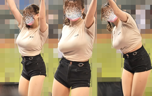 超巨乳！おっぱいがプルンプルン揺れてるお姉さん [120fps版]