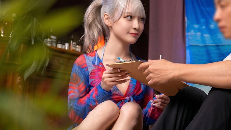 美菜 派手髪・白ギャル系 外見のギャップと「むっつり感」が最高