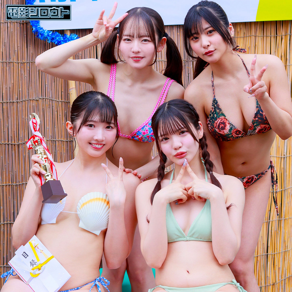 南国ビーチで欲望爆発！ひかり＆める＆にとり＆めいさ、4人の水着美女が魅せる乱交中出しハイビジョン独占配信！